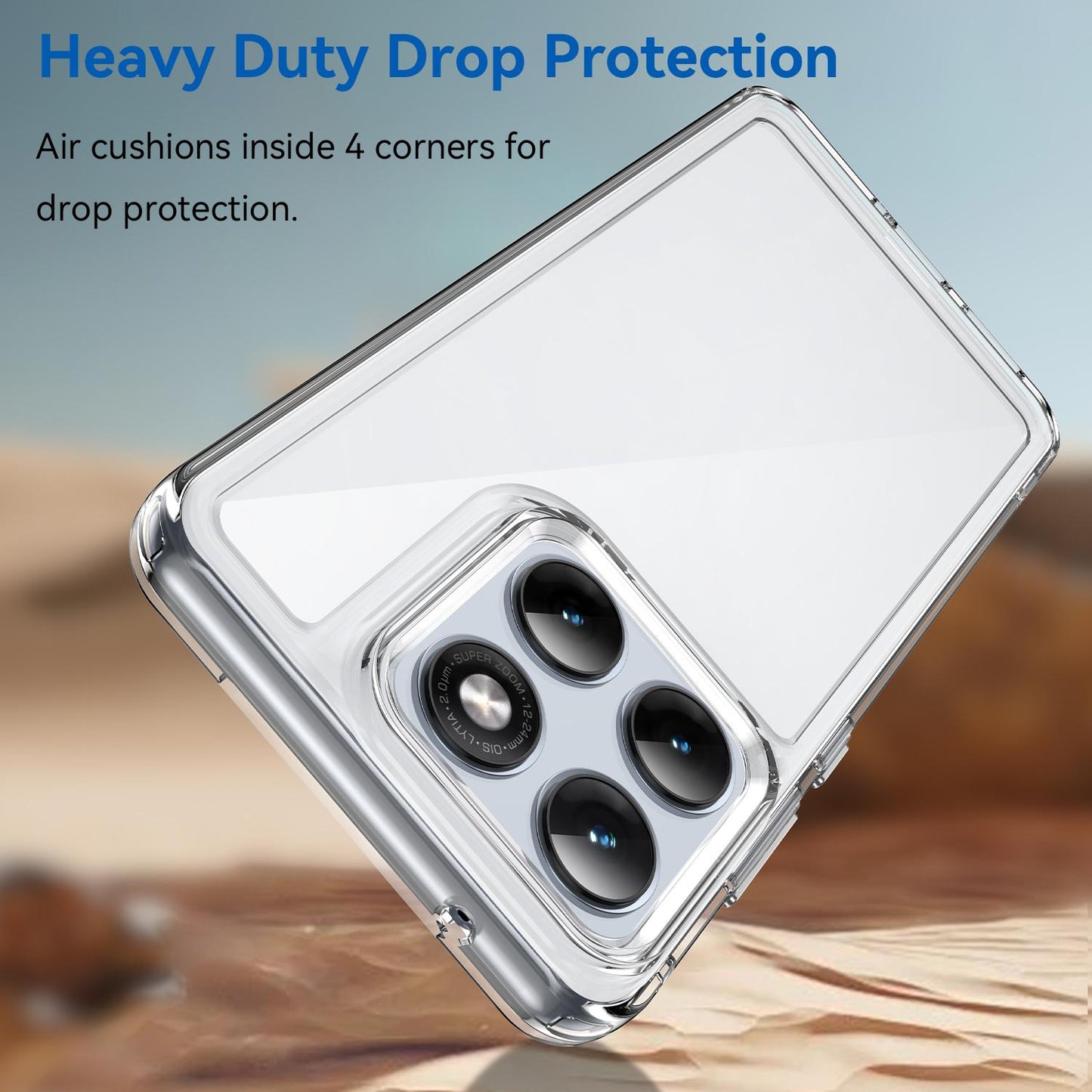 Motorola Edge 70 Fusion+ Electroplated Buttons TPU Acrylic Phone Case with Screen Protector - Heavy Duty Shockproof Cover, Air Cushion Corners, Raised Camera & Screen Protection, HD Tempered Glass Full Coverage Protective Case