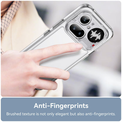 Nothing Phone 4a Pro Electroplated Buttons TPU Acrylic Phone Case with Screen Protector - Heavy Duty Shockproof Cover, Air Cushion Corners, Raised Camera & Screen Protection, HD Tempered Glass Full Coverage Protective Case