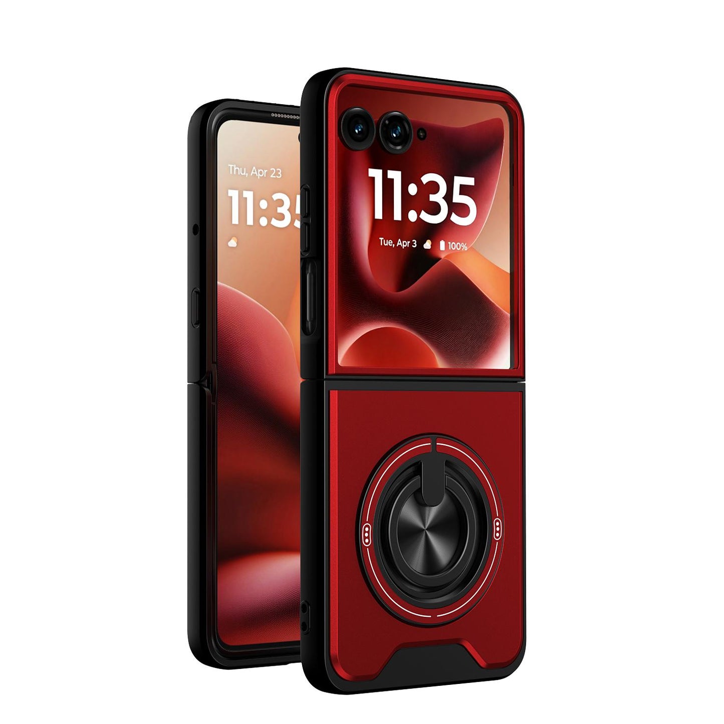 Motorola Razr 60 Ultra Multifunctional Magnetic Shockproof Phone Case with Sliding Lens Window Stand Cover