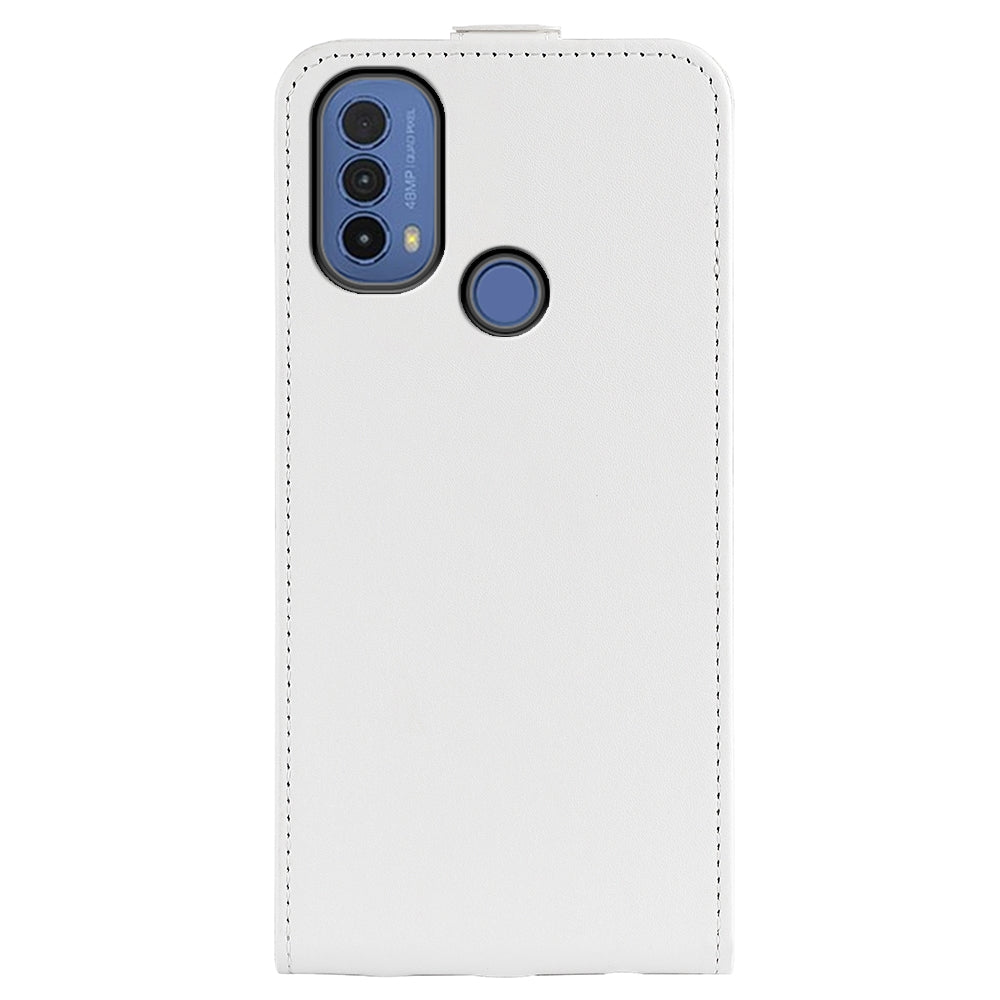 Motorola Moto E30 Texture Vertical Flip Leather Wallet Case with Card Slot, PU TPU Shockproof Protective Cover, Anti-Drop Magnetic Folio Phone Case