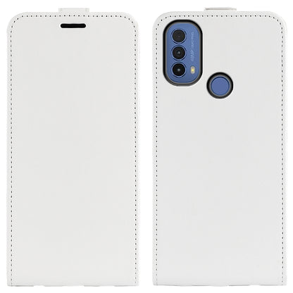 Motorola Moto E40 Texture Vertical Flip Leather Wallet Case with Card Slot, PU TPU Shockproof Protective Cover, Anti-Drop Magnetic Folio Phone Case