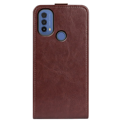 Motorola Moto E30 Texture Vertical Flip Leather Wallet Case with Card Slot, PU TPU Shockproof Protective Cover, Anti-Drop Magnetic Folio Phone Case