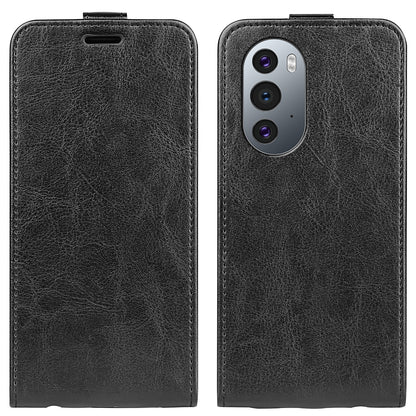 Motorola Edge X30 Texture Vertical Flip Leather Wallet Case with Card Slot, PU TPU Shockproof Protective Cover, Anti-Drop Magnetic Folio Phone Case