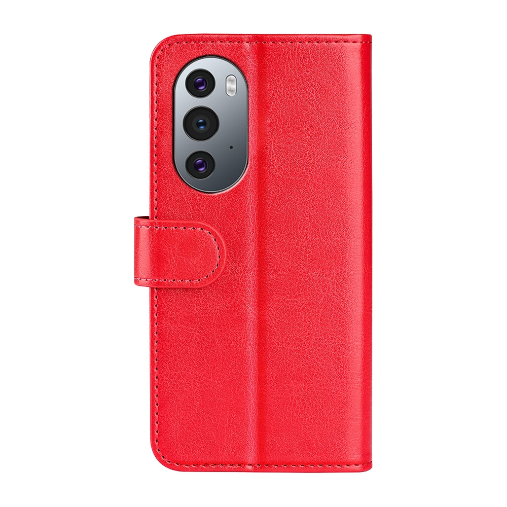Motorola Edge X30 Texture Vertical Flip Leather Wallet Case with Card Slot, PU TPU Shockproof Protective Cover, Anti-Drop Magnetic Folio Phone Case