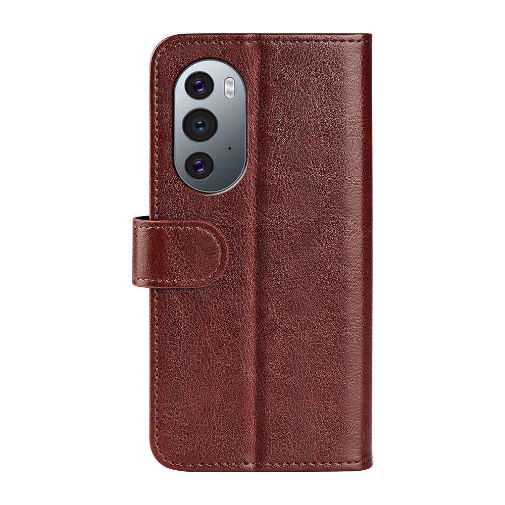 Motorola Edge X30 Texture Vertical Flip Leather Wallet Case with Card Slot, PU TPU Shockproof Protective Cover, Anti-Drop Magnetic Folio Phone Case
