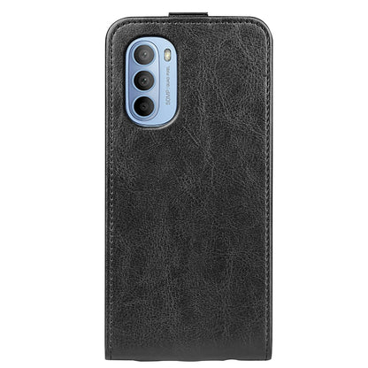 Motorola Moto G31 4G Texture Vertical Flip Leather Wallet Case with Card Slot, PU TPU Shockproof Protective Cover, Anti-Drop Magnetic Folio Phone Case