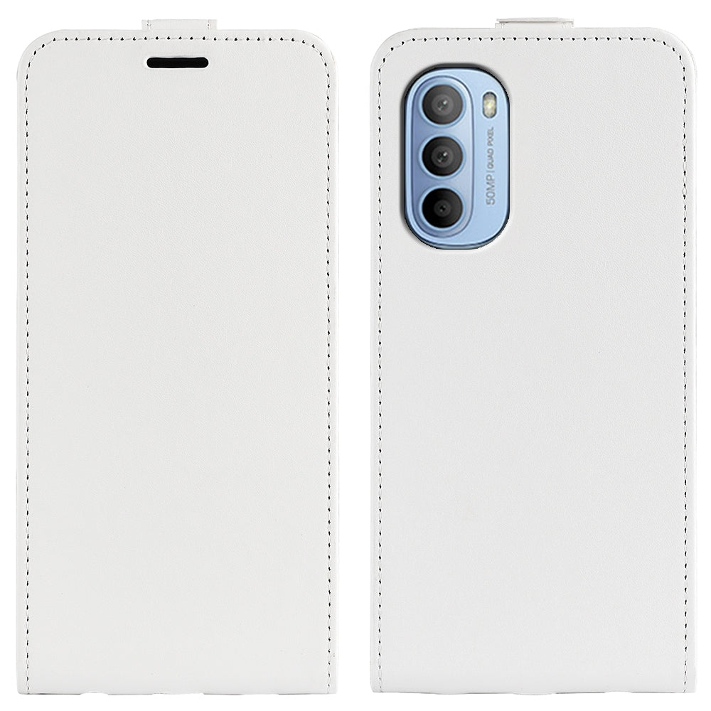 Motorola Moto G31 4G Texture Vertical Flip Leather Wallet Case with Card Slot, PU TPU Shockproof Protective Cover, Anti-Drop Magnetic Folio Phone Case