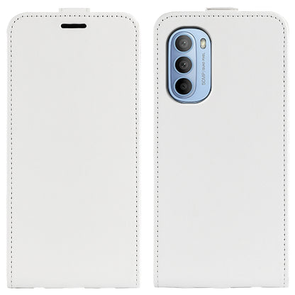 Motorola Moto G31 4G Texture Vertical Flip Leather Wallet Case with Card Slot, PU TPU Shockproof Protective Cover, Anti-Drop Magnetic Folio Phone Case