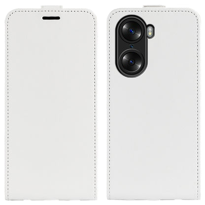 Honor 60 Texture Vertical Flip Leather Wallet Case with Card Slot, PU TPU Shockproof Protective Cover, Anti-Drop Magnetic Folio Phone Case
