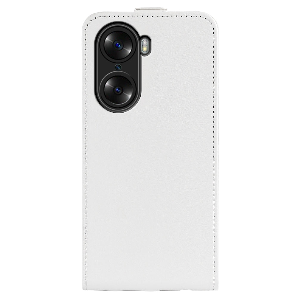 Honor 60 Texture Vertical Flip Leather Wallet Case with Card Slot, PU TPU Shockproof Protective Cover, Anti-Drop Magnetic Folio Phone Case