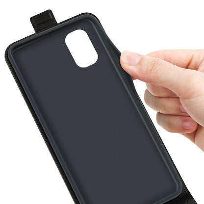Motorola Moto G22 4G Texture Vertical Flip Leather Wallet Case with Card Slot, PU TPU Shockproof Protective Cover, Anti-Drop Magnetic Folio Phone Case