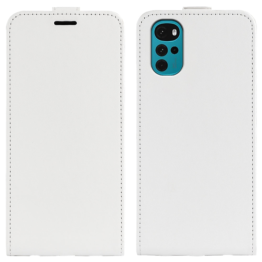Motorola Moto G22 4G Texture Vertical Flip Leather Wallet Case with Card Slot, PU TPU Shockproof Protective Cover, Anti-Drop Magnetic Folio Phone Case