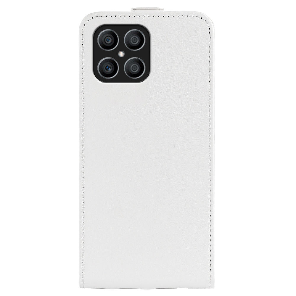 Honor X8 Texture Vertical Flip Leather Wallet Case with Card Slot, PU TPU Shockproof Protective Cover, Anti-Drop Magnetic Folio Phone Case