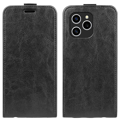 Honor 60 SE 5G Texture Vertical Flip Leather Wallet Case with Card Slot, PU TPU Shockproof Protective Cover, Anti-Drop Magnetic Folio Phone Case