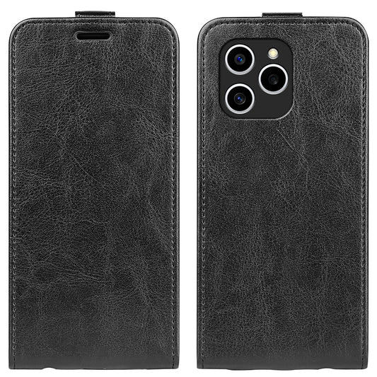 Honor 60 SE 5G Texture Vertical Flip Leather Wallet Case with Card Slot, PU TPU Shockproof Protective Cover, Anti-Drop Magnetic Folio Phone Case