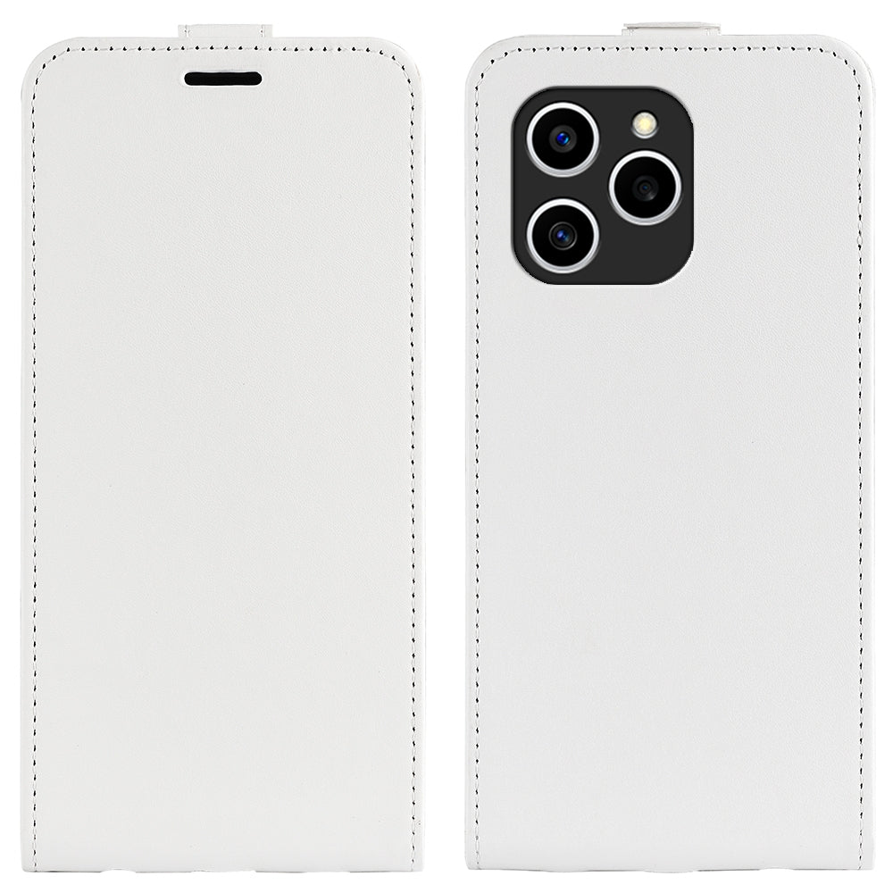Honor 60 SE 5G Texture Vertical Flip Leather Wallet Case with Card Slot, PU TPU Shockproof Protective Cover, Anti-Drop Magnetic Folio Phone Case