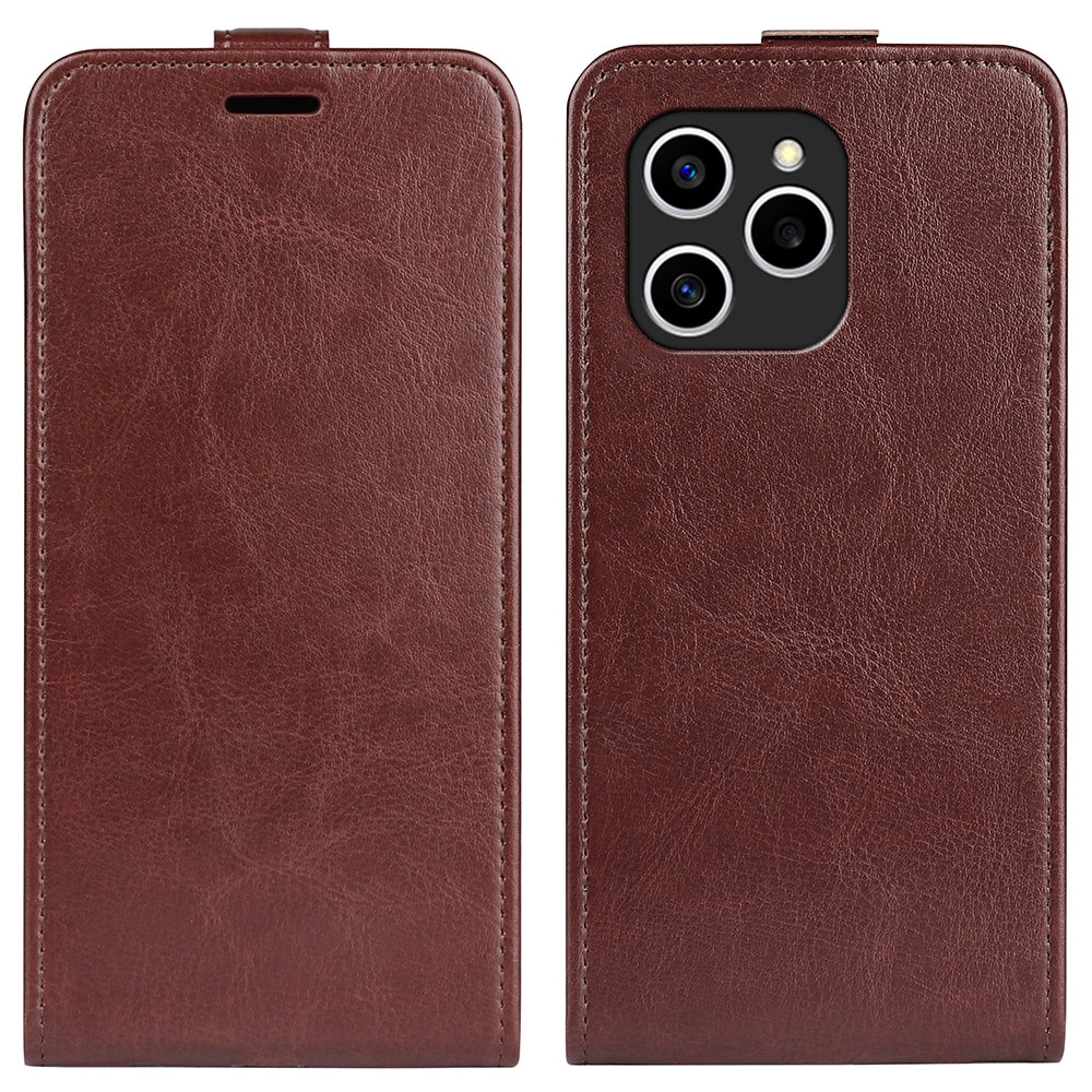 Honor 60 SE 5G Texture Vertical Flip Leather Wallet Case with Card Slot, PU TPU Shockproof Protective Cover, Anti-Drop Magnetic Folio Phone Case