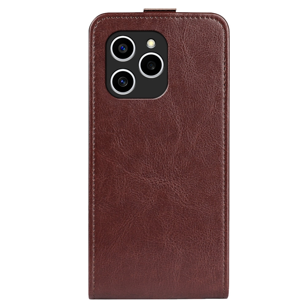 Honor 60 SE 5G Texture Vertical Flip Leather Wallet Case with Card Slot, PU TPU Shockproof Protective Cover, Anti-Drop Magnetic Folio Phone Case