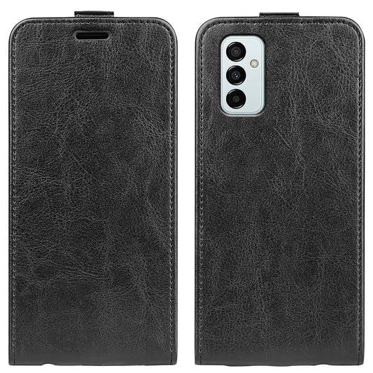 Samsung Galaxy M23 5G Texture Vertical Flip Leather Wallet Case with Card Slot, PU TPU Shockproof Protective Cover, Anti-Drop Magnetic Folio Phone Case
