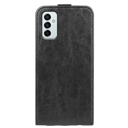 Samsung Galaxy M23 5G Texture Vertical Flip Leather Wallet Case with Card Slot, PU TPU Shockproof Protective Cover, Anti-Drop Magnetic Folio Phone Case