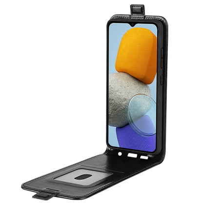 Samsung Galaxy M23 5G Texture Vertical Flip Leather Wallet Case with Card Slot, PU TPU Shockproof Protective Cover, Anti-Drop Magnetic Folio Phone Case
