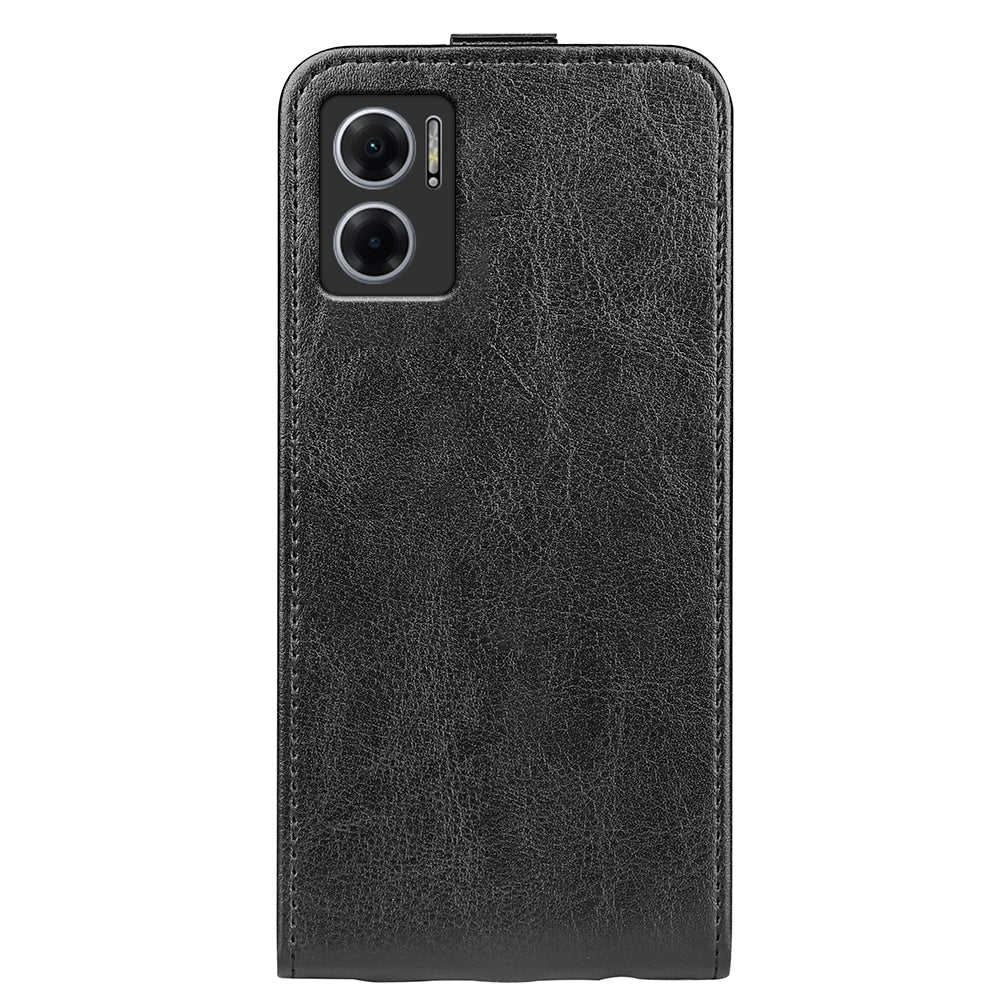 Xiaomi Redmi 10 5G Texture Vertical Flip Leather Wallet Case with Card Slot, PU TPU Shockproof Protective Cover, Anti-Drop Magnetic Folio Phone Case