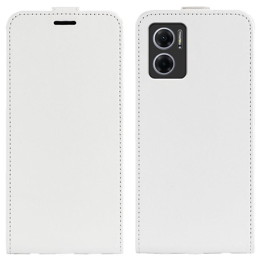Xiaomi Redmi Note 11E Texture Vertical Flip Leather Wallet Case with Card Slot, PU TPU Shockproof Protective Cover, Anti-Drop Magnetic Folio Phone Case