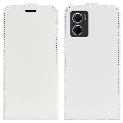 Xiaomi Redmi Note 11E Texture Vertical Flip Leather Wallet Case with Card Slot, PU TPU Shockproof Protective Cover, Anti-Drop Magnetic Folio Phone Case
