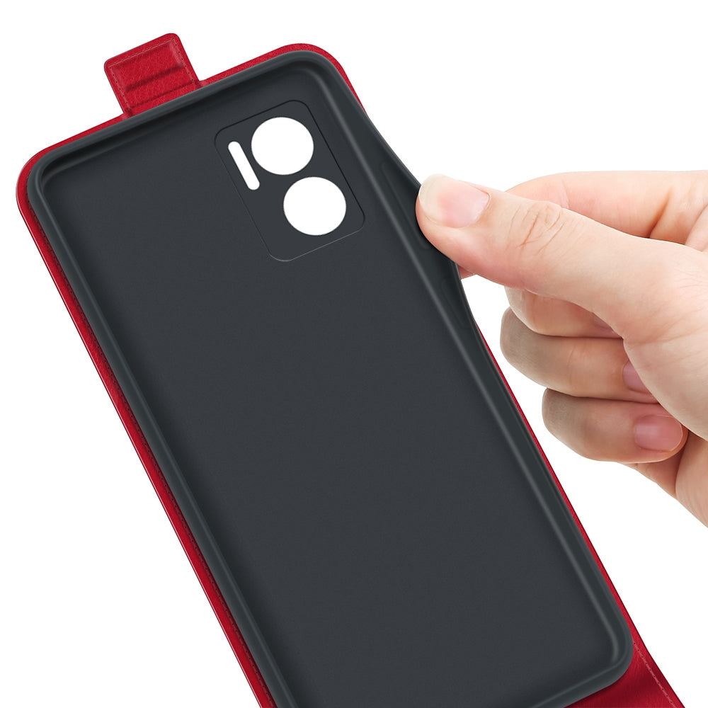 Xiaomi Redmi 10 5G Texture Vertical Flip Leather Wallet Case with Card Slot, PU TPU Shockproof Protective Cover, Anti-Drop Magnetic Folio Phone Case