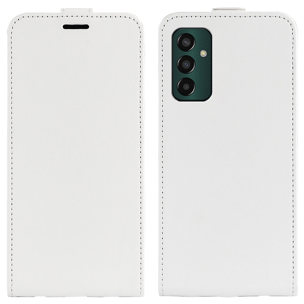 Samsung Galaxy M13 4G Texture Vertical Flip Leather Wallet Case with Card Slot, PU TPU Shockproof Protective Cover, Anti-Drop Magnetic Folio Phone Case