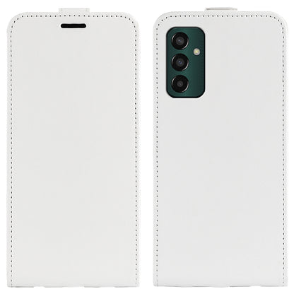 Samsung Galaxy M13 4G Texture Vertical Flip Leather Wallet Case with Card Slot, PU TPU Shockproof Protective Cover, Anti-Drop Magnetic Folio Phone Case