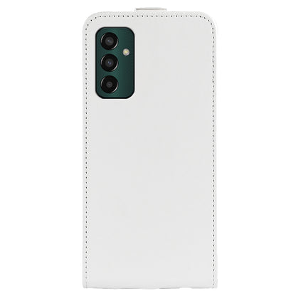 Samsung Galaxy M13 4G Texture Vertical Flip Leather Wallet Case with Card Slot, PU TPU Shockproof Protective Cover, Anti-Drop Magnetic Folio Phone Case