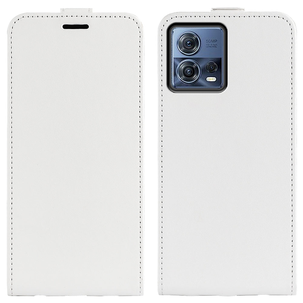 Motorola Moto S30 Pro Texture Vertical Flip Leather Wallet Case with Card Slot, PU TPU Shockproof Protective Cover, Anti-Drop Magnetic Folio Phone Case