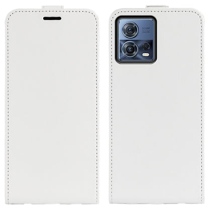 Motorola Moto S30 Pro Texture Vertical Flip Leather Wallet Case with Card Slot, PU TPU Shockproof Protective Cover, Anti-Drop Magnetic Folio Phone Case