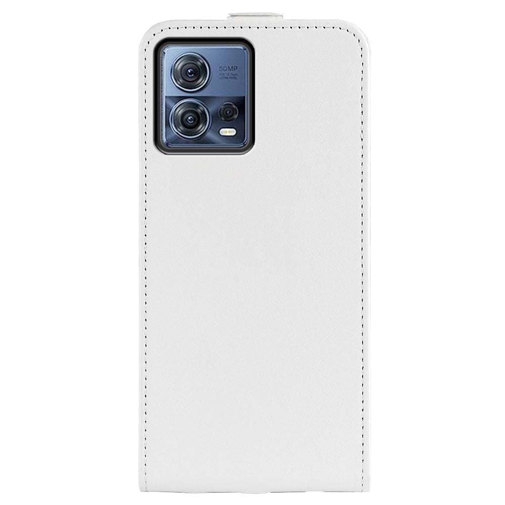 Motorola Moto S30 Pro Texture Vertical Flip Leather Wallet Case with Card Slot, PU TPU Shockproof Protective Cover, Anti-Drop Magnetic Folio Phone Case