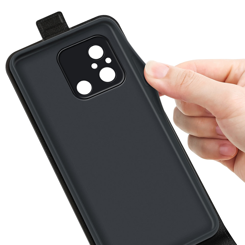 Xiaomi Redmi 12C Texture Vertical Flip Leather Wallet Case with Card Slot, PU TPU Shockproof Protective Cover, Anti-Drop Magnetic Folio Phone Case