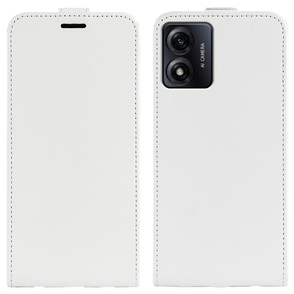 Motorola Moto E13 Texture Vertical Flip Leather Wallet Case with Card Slot, PU TPU Shockproof Protective Cover, Anti-Drop Magnetic Folio Phone Case