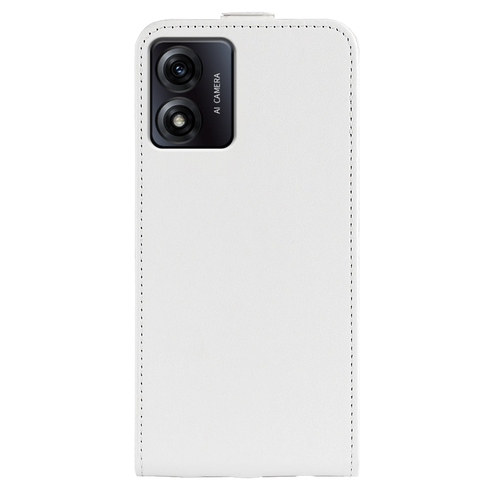 Motorola Moto E13 Texture Vertical Flip Leather Wallet Case with Card Slot, PU TPU Shockproof Protective Cover, Anti-Drop Magnetic Folio Phone Case