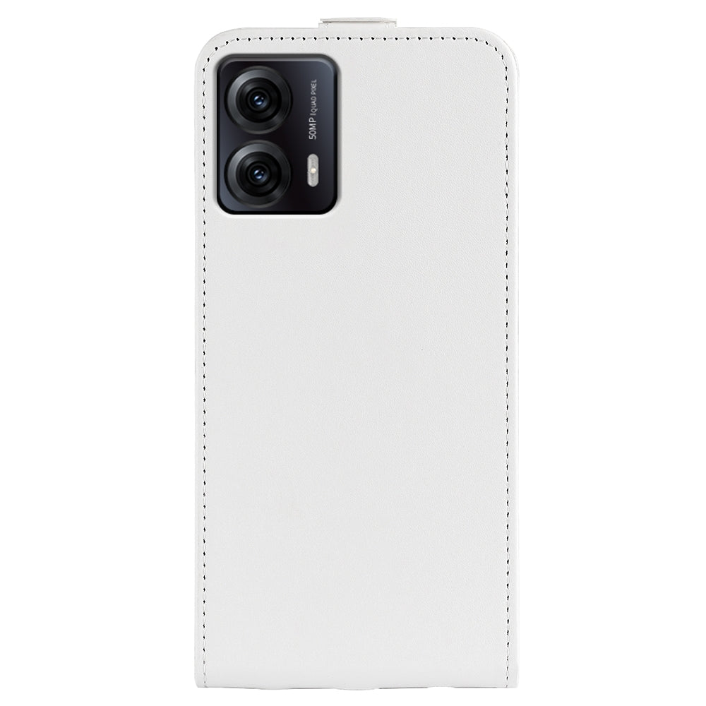 Motorola Moto G53 Texture Vertical Flip Leather Wallet Case with Card Slot, PU TPU Shockproof Protective Cover, Anti-Drop Magnetic Folio Phone Case