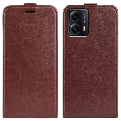 Motorola Moto G53 Texture Vertical Flip Leather Wallet Case with Card Slot, PU TPU Shockproof Protective Cover, Anti-Drop Magnetic Folio Phone Case