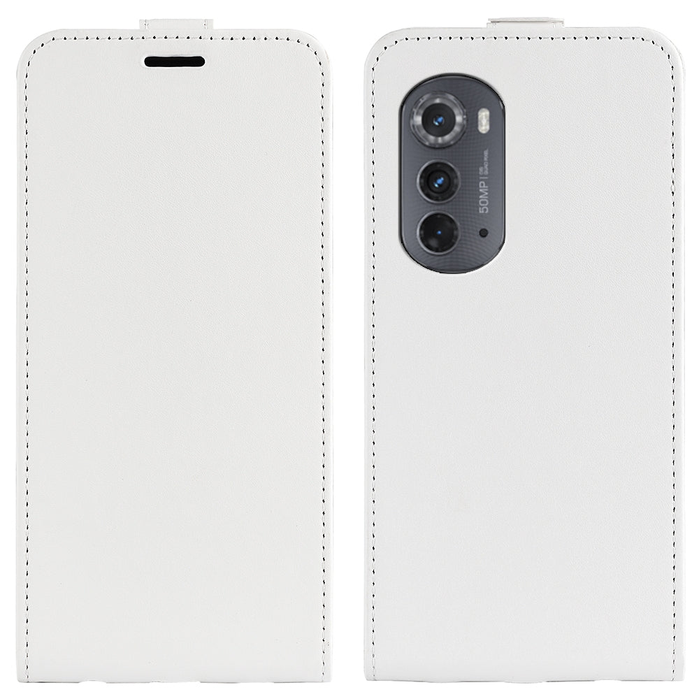 Motorola Moto Edge 2022 Texture Vertical Flip Leather Wallet Case with Card Slot, PU TPU Shockproof Protective Cover, Anti-Drop Magnetic Folio Phone Case