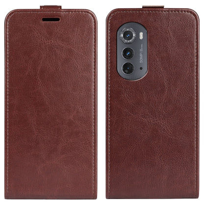 Motorola Moto Edge 2022 Texture Vertical Flip Leather Wallet Case with Card Slot, PU TPU Shockproof Protective Cover, Anti-Drop Magnetic Folio Phone Case