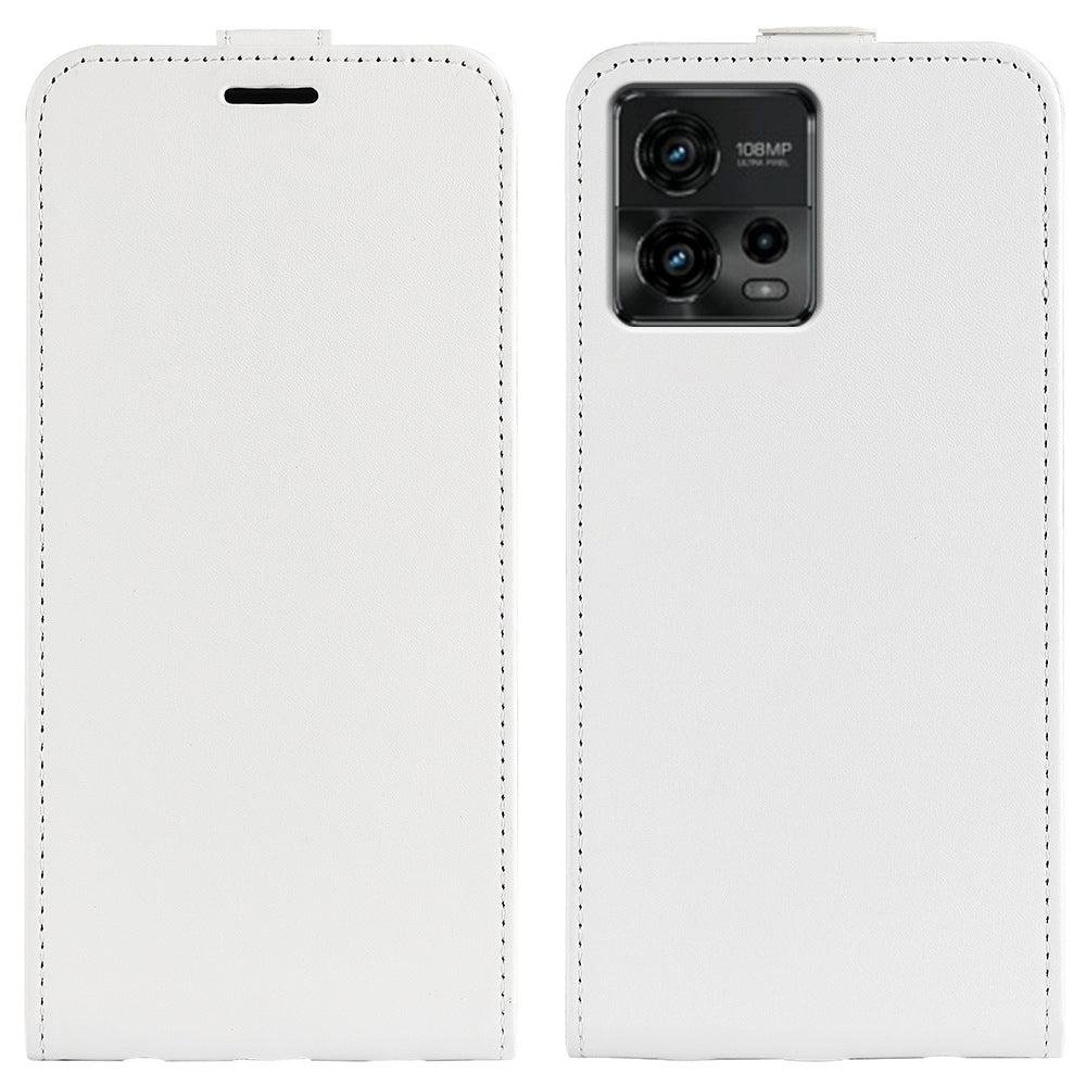 Motorola Moto G72 Texture Vertical Flip Leather Wallet Case with Card Slot, PU TPU Shockproof Protective Cover, Anti-Drop Magnetic Folio Phone Case