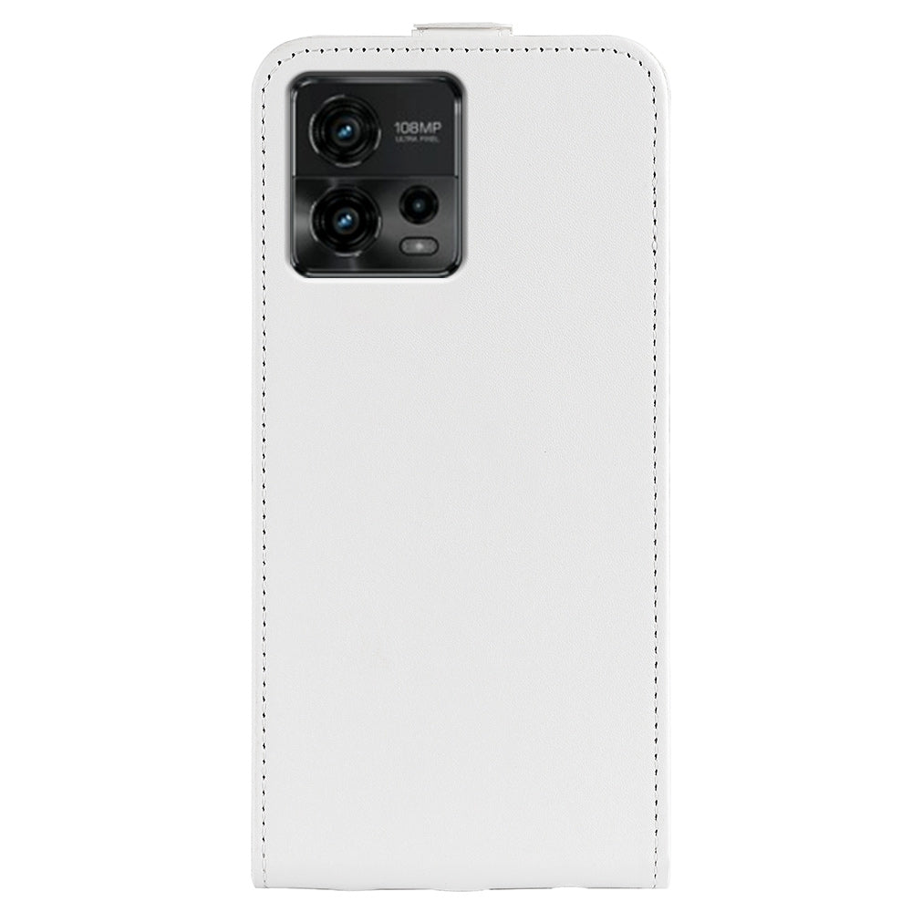 Motorola Moto G72 Texture Vertical Flip Leather Wallet Case with Card Slot, PU TPU Shockproof Protective Cover, Anti-Drop Magnetic Folio Phone Case
