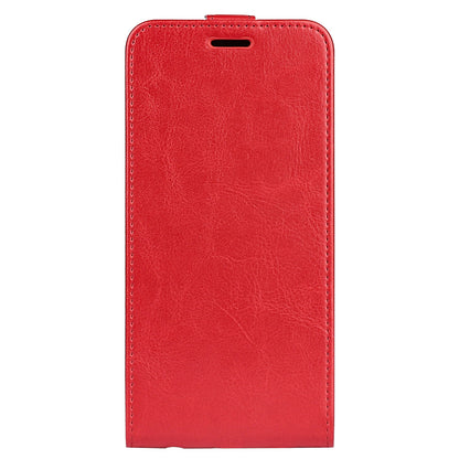 OPPO A58 5G Texture Vertical Flip Leather Wallet Case with Card Slot, PU TPU Shockproof Protective Cover, Anti-Drop Magnetic Folio Phone Case