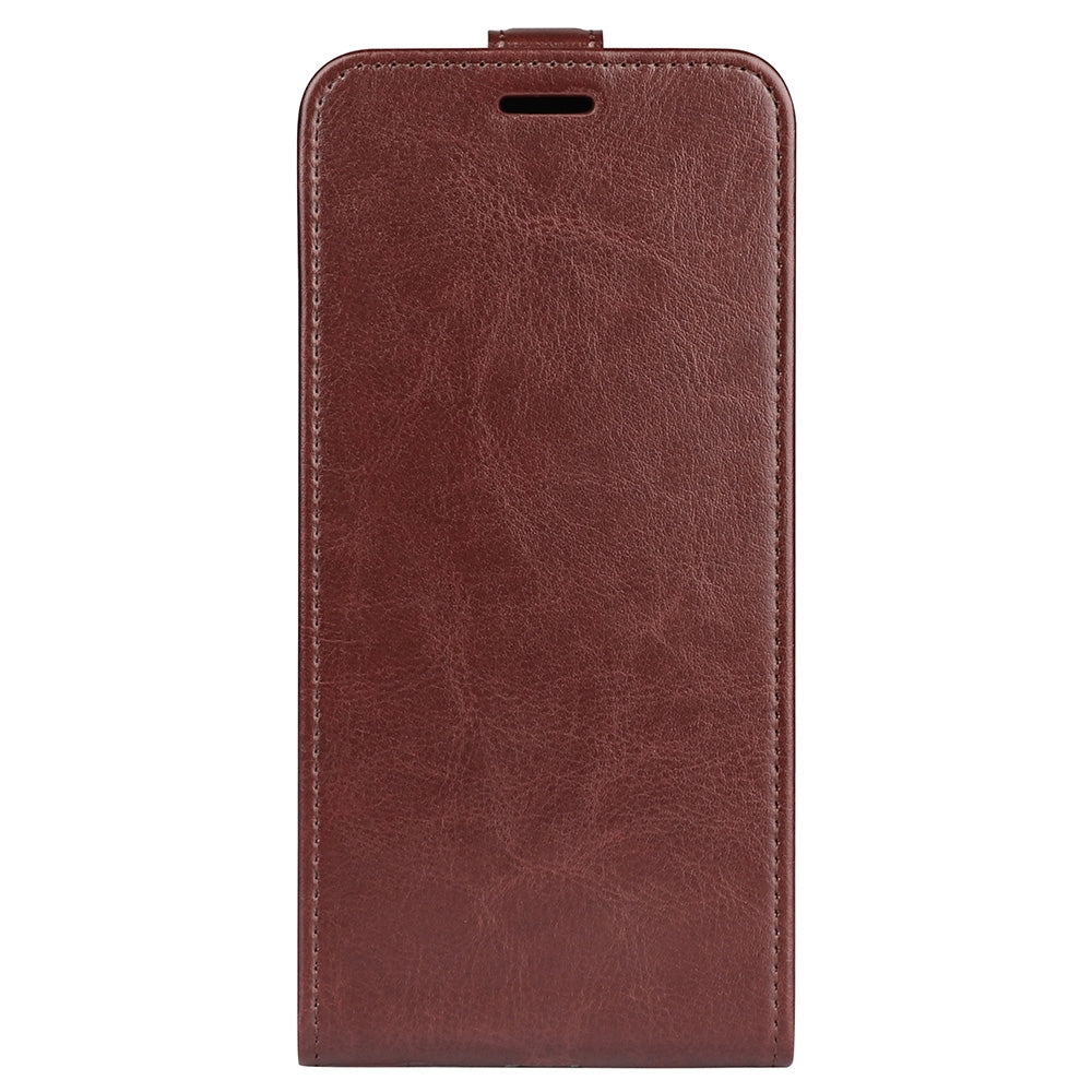 OPPO A58 5G Texture Vertical Flip Leather Wallet Case with Card Slot, PU TPU Shockproof Protective Cover, Anti-Drop Magnetic Folio Phone Case