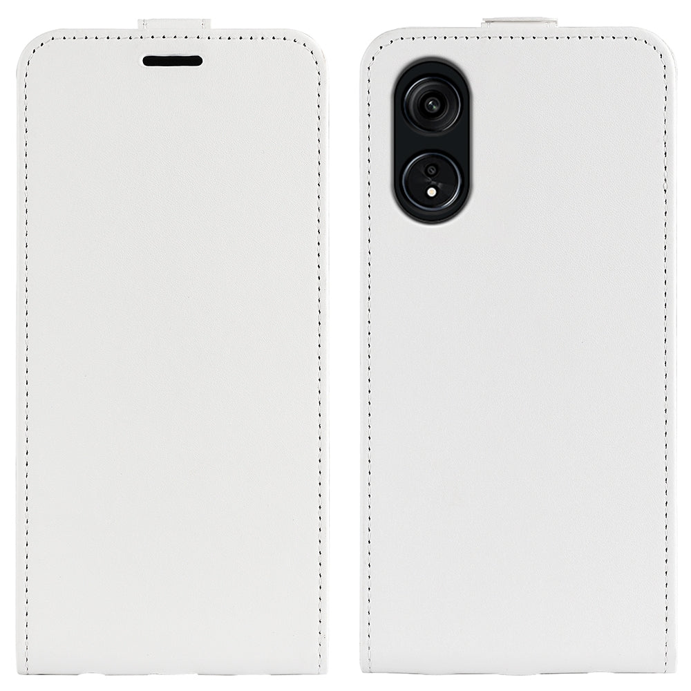 OPPO A1 Pro 5G Texture Vertical Flip Leather Wallet Case with Card Slot, PU TPU Shockproof Protective Cover, Anti-Drop Magnetic Folio Phone Case