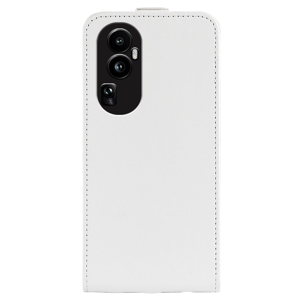 OPPO Reno10 Pro+ Texture Vertical Flip Leather Wallet Case with Card Slot, PU TPU Shockproof Protective Cover, Anti-Drop Magnetic Folio Phone Case