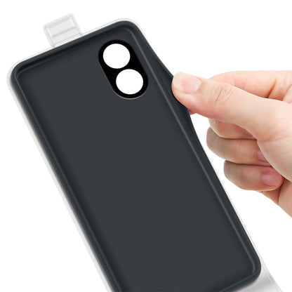 OPPO A38 Texture Vertical Flip Leather Wallet Case with Card Slot, PU TPU Shockproof Protective Cover, Anti-Drop Magnetic Folio Phone Case