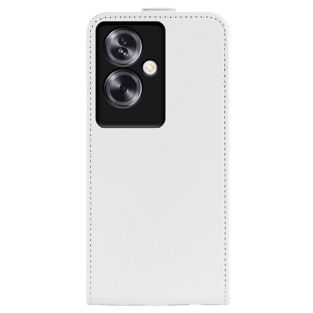 OPPO A79 Texture Vertical Flip Leather Wallet Case with Card Slot, PU TPU Shockproof Protective Cover, Anti-Drop Magnetic Folio Phone Case
